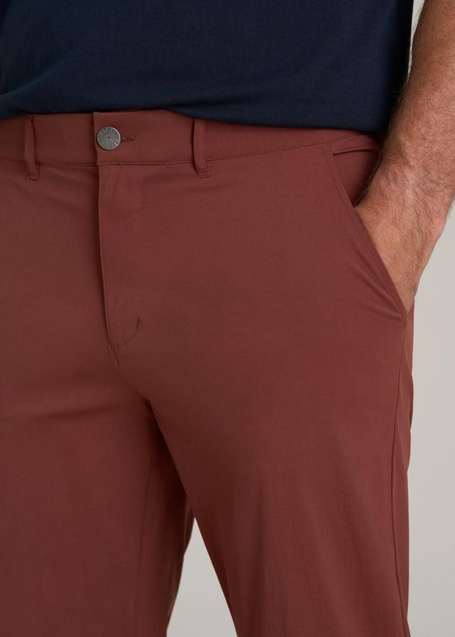 TAPERED FIT Traveler Chino Pants for Tall Men in Intense Rust Product Image