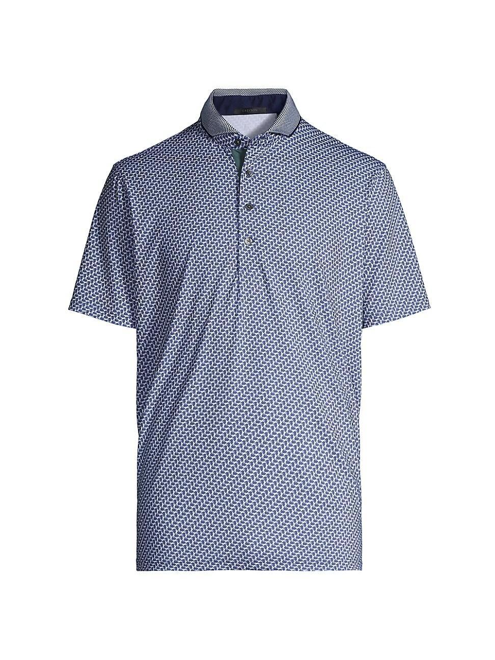 Mens Abstract Polo Shirt Product Image