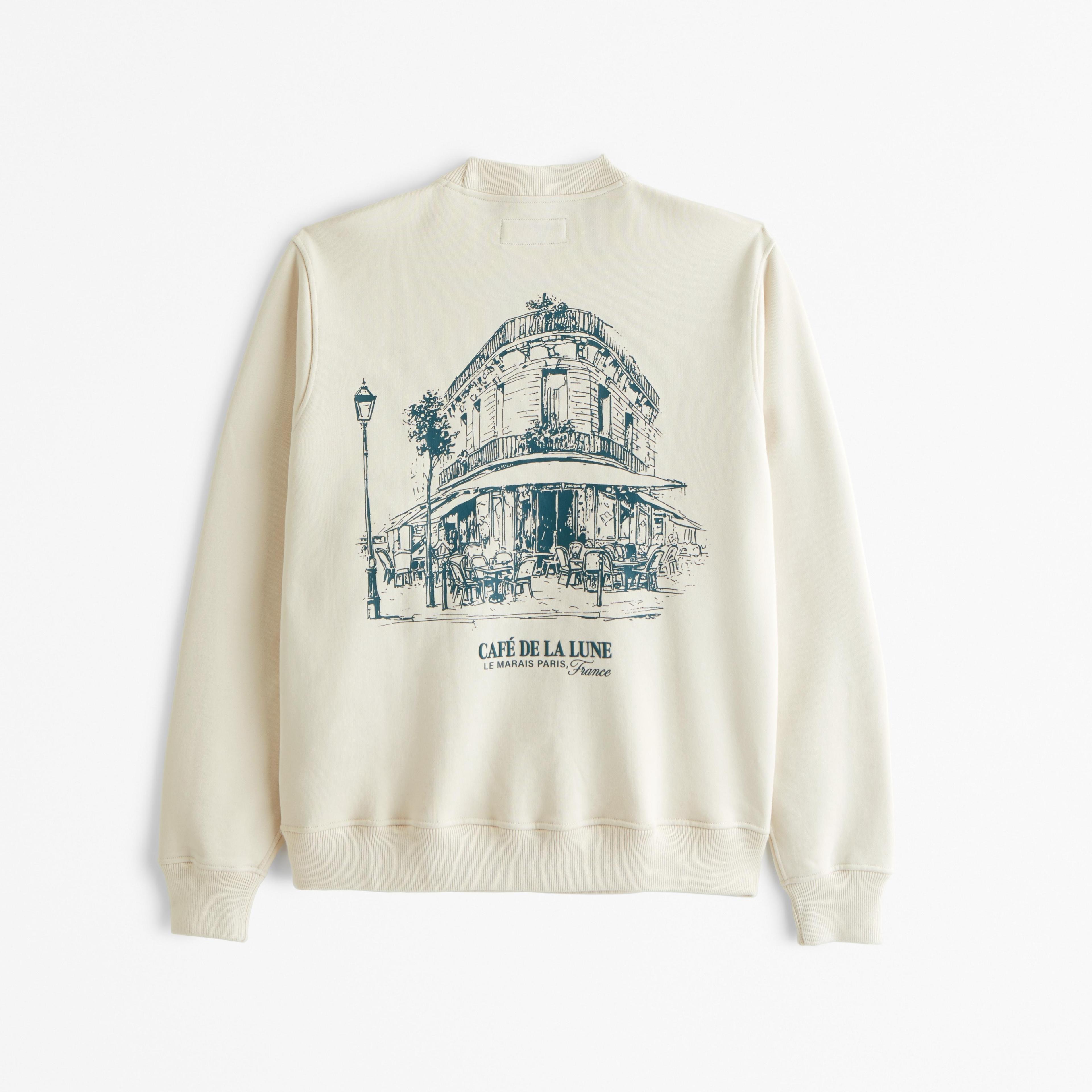 Premium Heavyweight Graphic Crew Sweatshirt Product Image