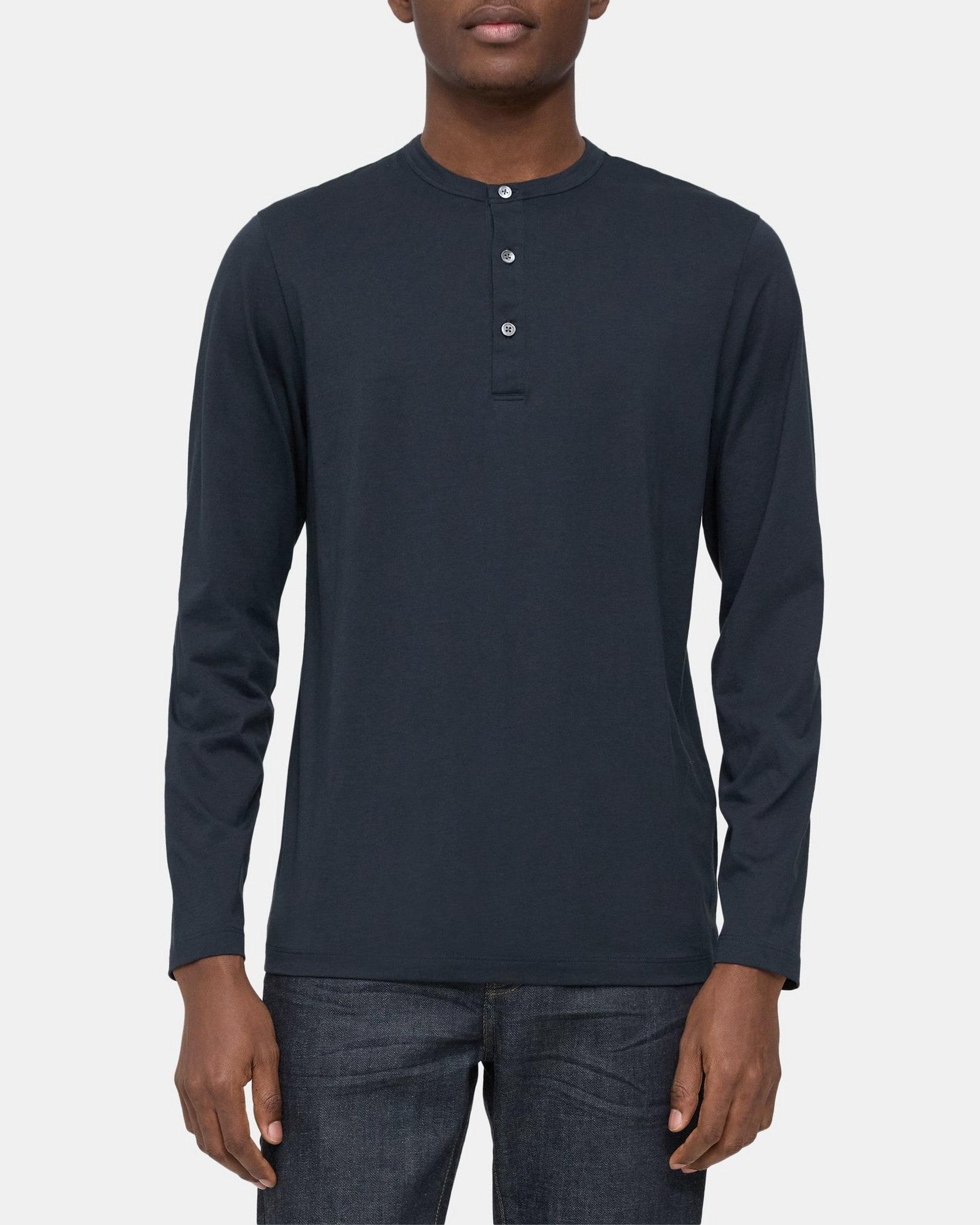 Essential Henley Shirt in Organic Cotton Product Image