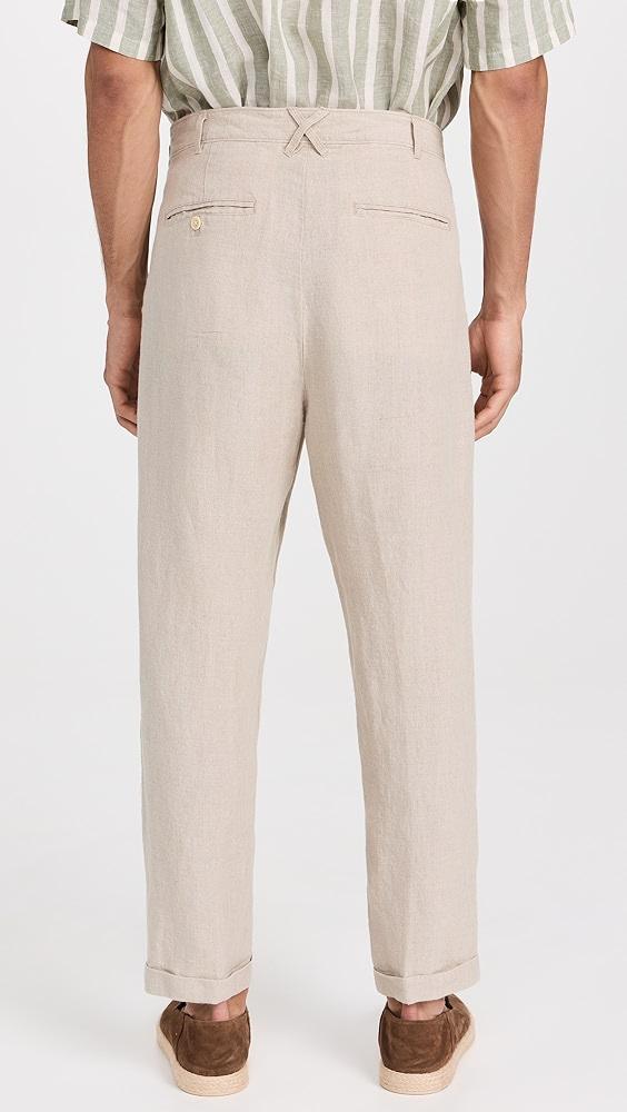 Alex Mill Standard Pleated Pant in Linen | Shopbop Product Image