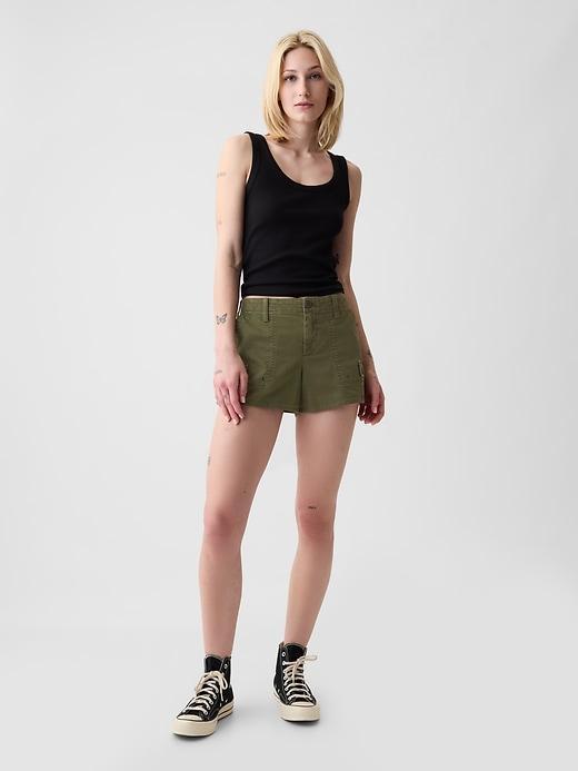 3" Low Rise Y2K Cargo Shorts Product Image