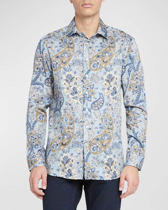 Mens Paisley Button-Down Shirt Product Image