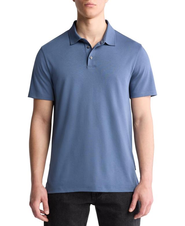 Calvin Klein Mens Short Sleeve Supima Cotton Polo Shirt Product Image