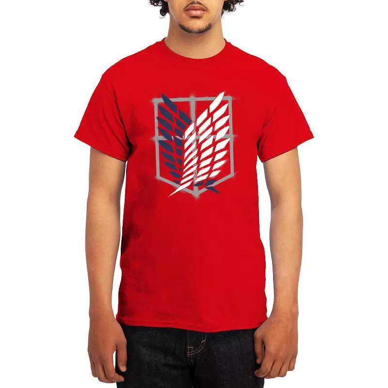 Mens Attack on Titan Tee Grey Kelly Product Image