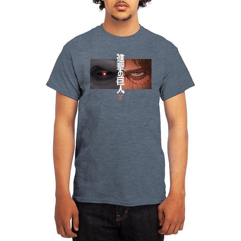 Mens Attack on Titan Tee Athletic Grey Product Image