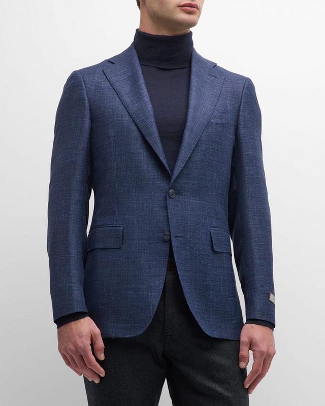 Mens Textured Wool-Blend Blazer Product Image