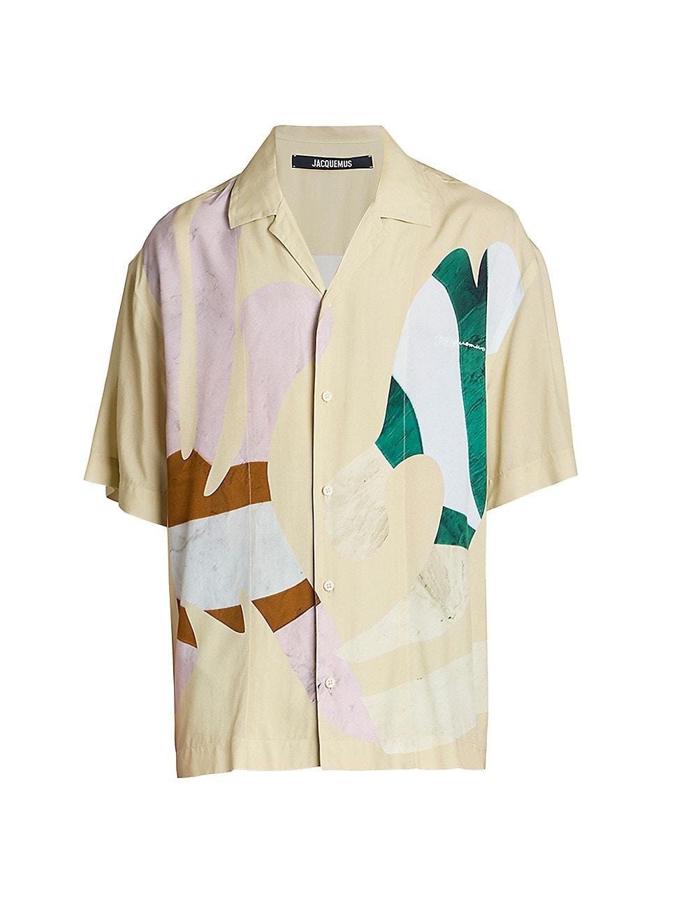 Mens Abstract Camp Shirt Product Image