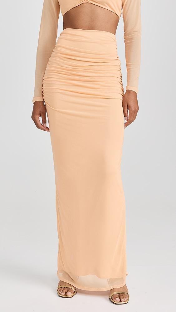 AFRM Bevin High Waisted Ankle Length Skirt | Shopbop Product Image