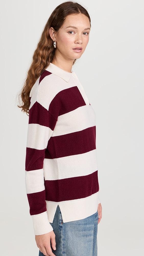 LE JEAN Cashmere Polo Sweater | Shopbop Product Image