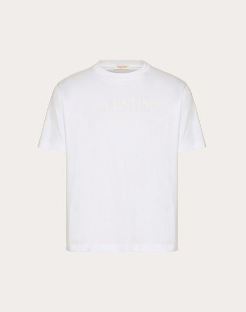 VALENTINO PRINT COTTON CREWNECK T-SHIRT Product Image