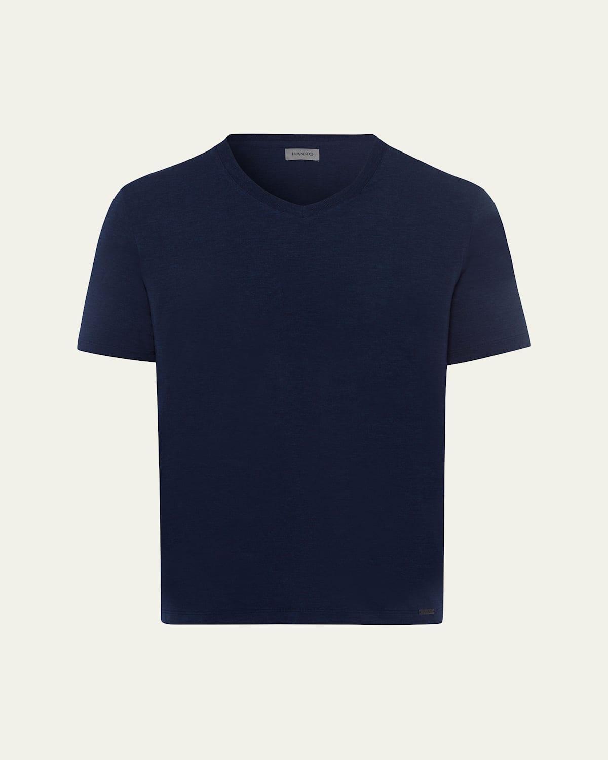 Mens Casuals Short-Sleeve V-Neck T-Shirt Product Image