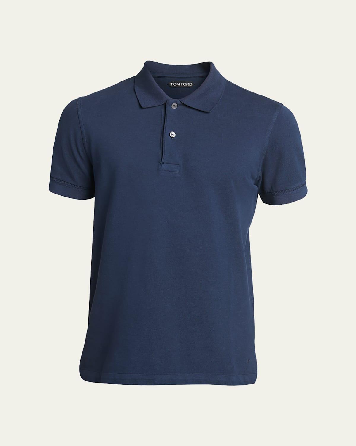 TOM FORD Short Sleeve Cotton Piqu Polo Product Image