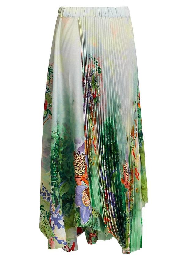 Womens Mirage Pleated Maxi Skirt Product Image