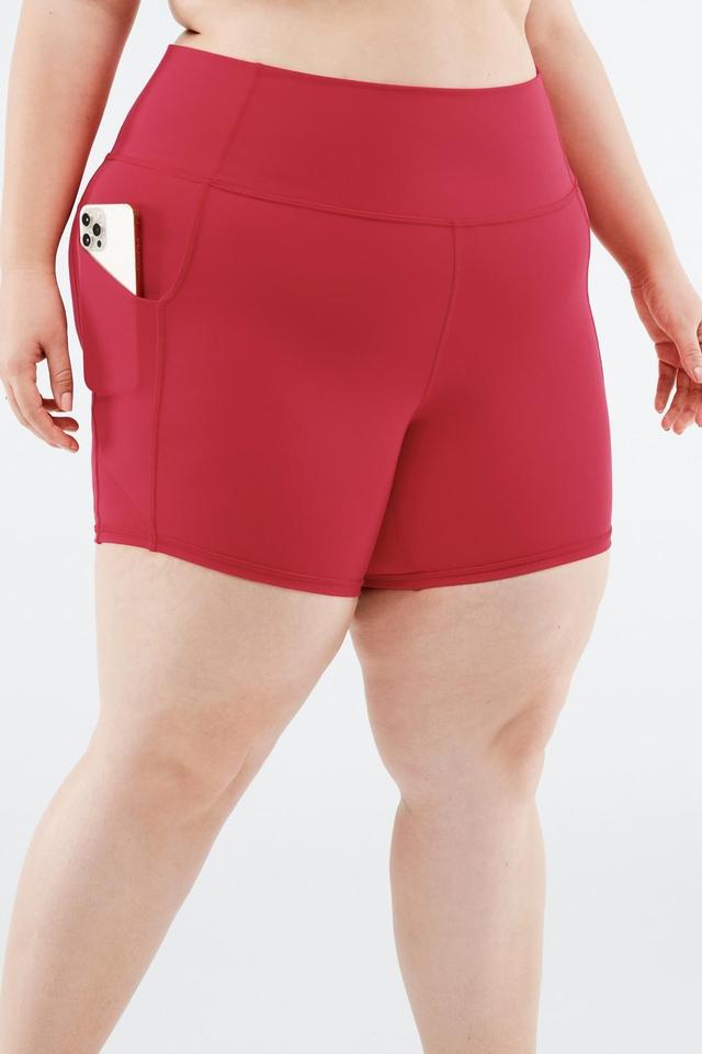 Fabletics Oasis High-Waisted 6 Short Womens red plus Size 4X Product Image