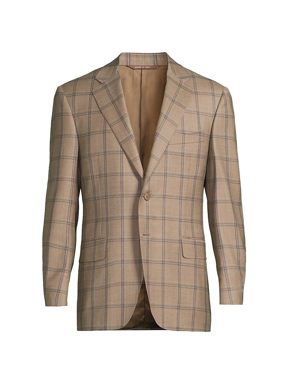 Mens Windowcheck Wool Sport Coat Product Image