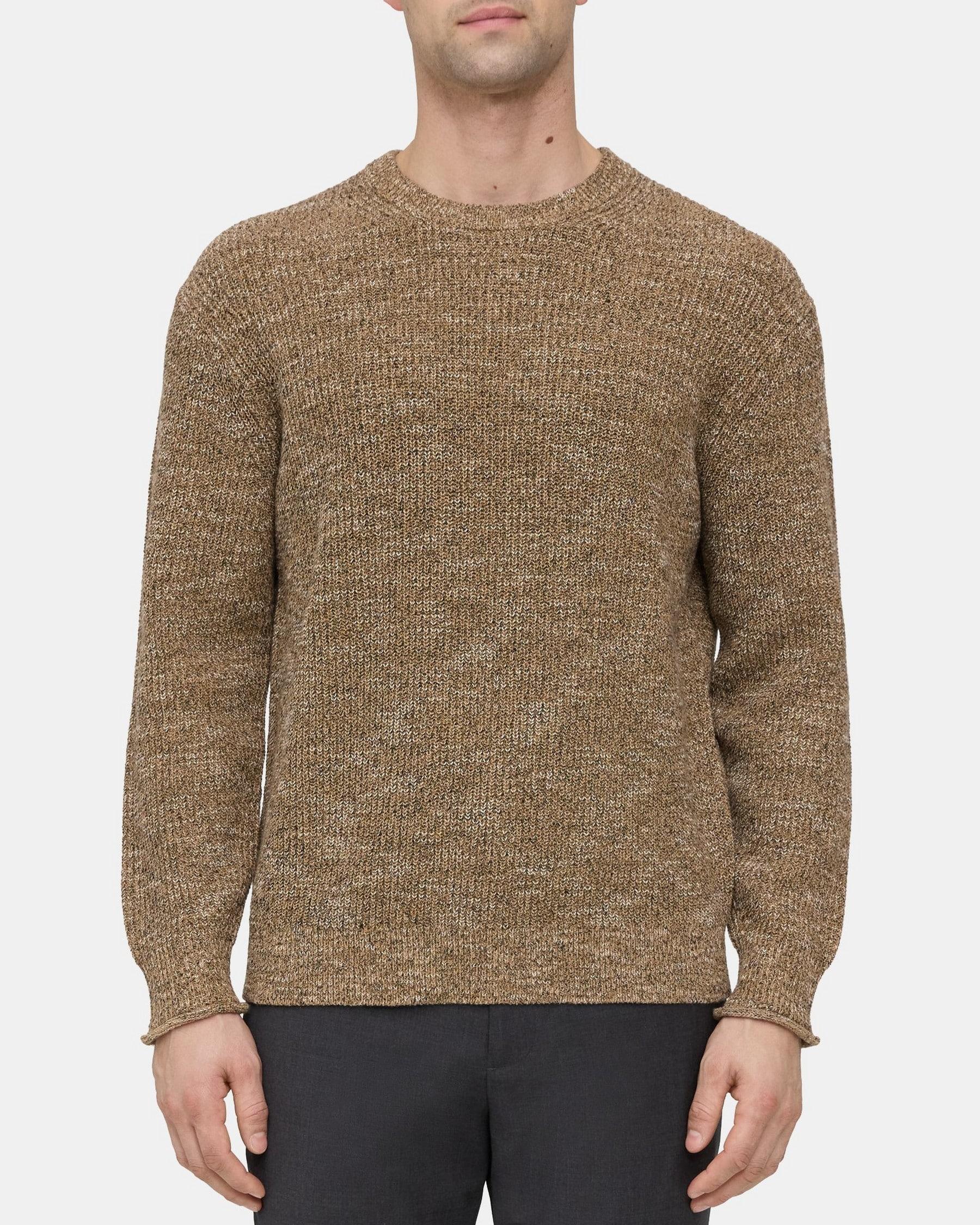 Crewneck Sweater in Tweed Knit Product Image