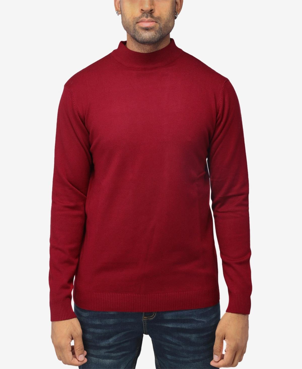 X-Ray Mens Basice Mock Neck Midweight Pullover Sweater Product Image