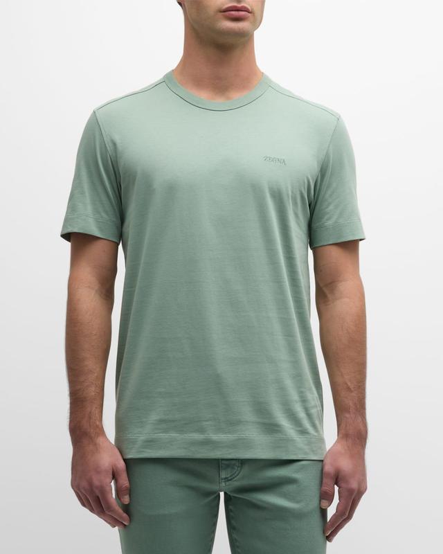 Mens Cotton Crewneck T-Shirt Product Image