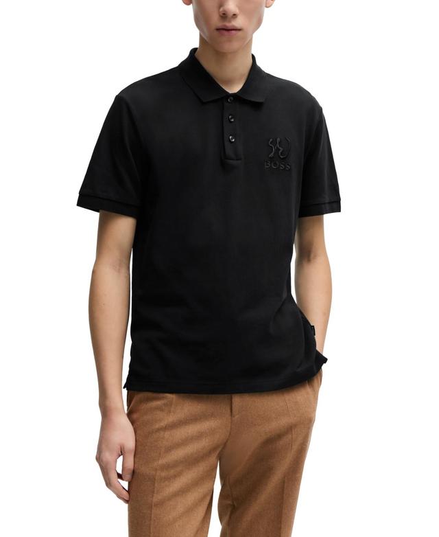 Boss by Hugo Boss Mens Lunar New Year Artwork Polo Shirt Product Image