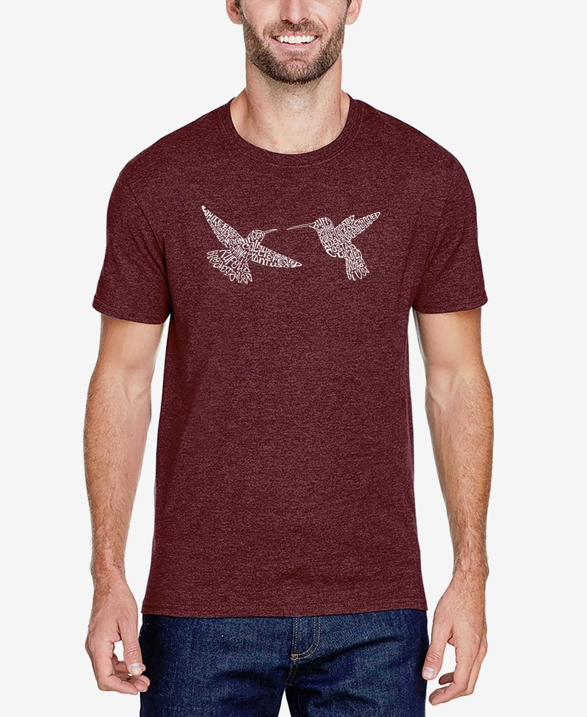 La Pop Art Mens Hummingbirds Premium Blend Word Art T-shirt Product Image