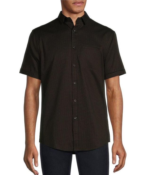 Murano Classic Fit Dot Dobby Short-Sleeve Woven Shirt Product Image