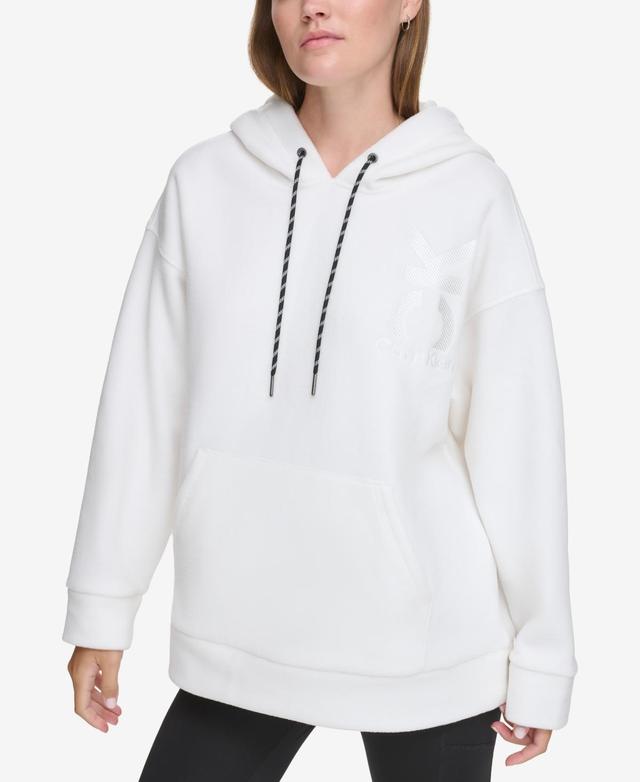 Calvin Klein Performance Womens Embroidered Fleece Hoodie Product Image
