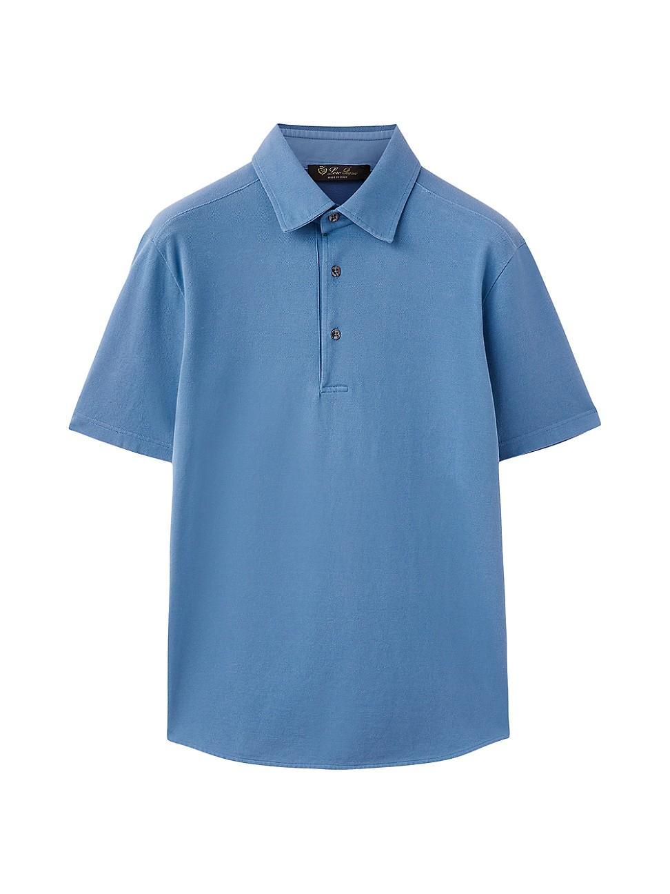 Mens Piqu Dyed Polo Shirt Product Image