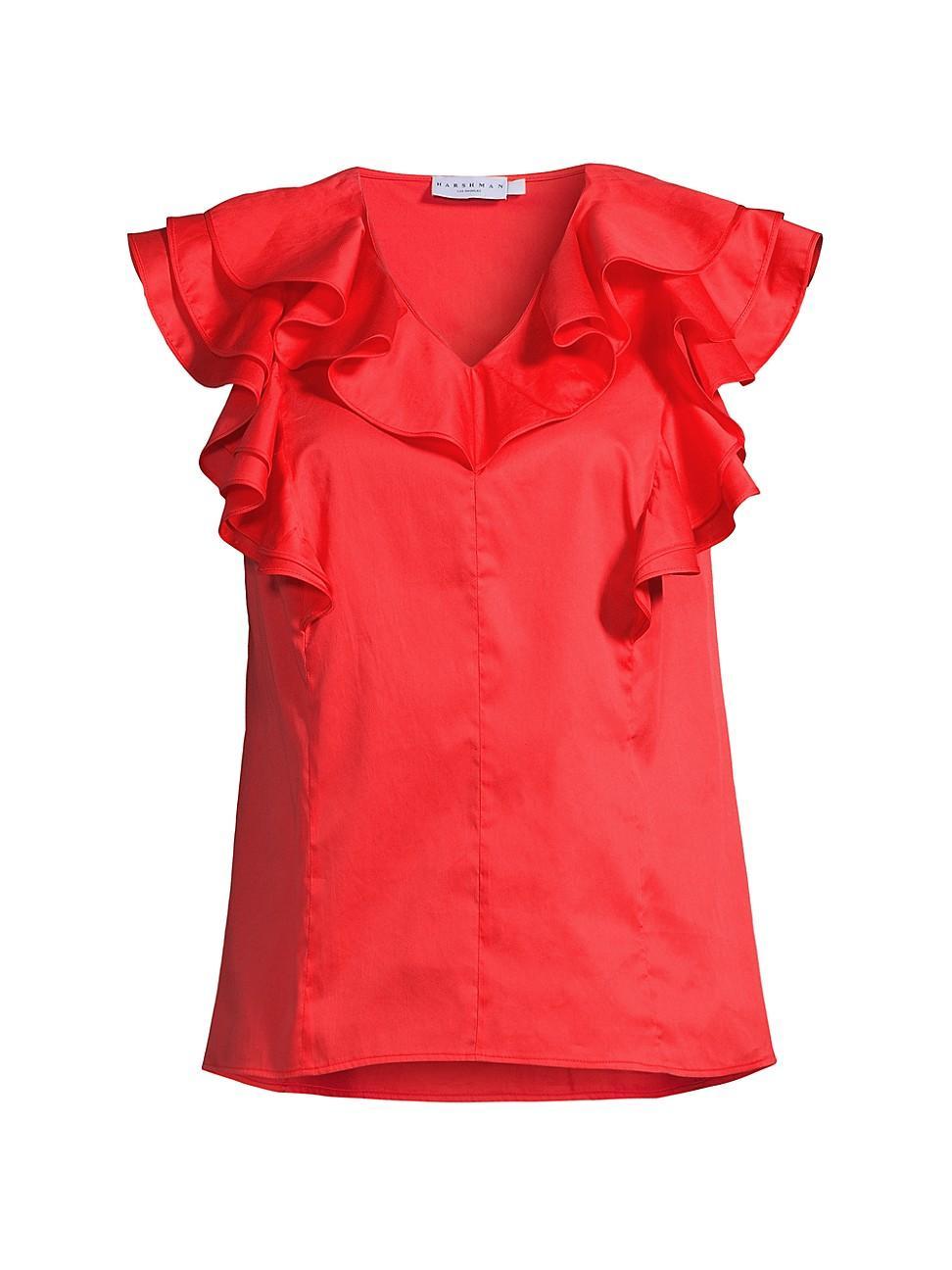 HARSHMAN Yurika Ruffle Top Product Image