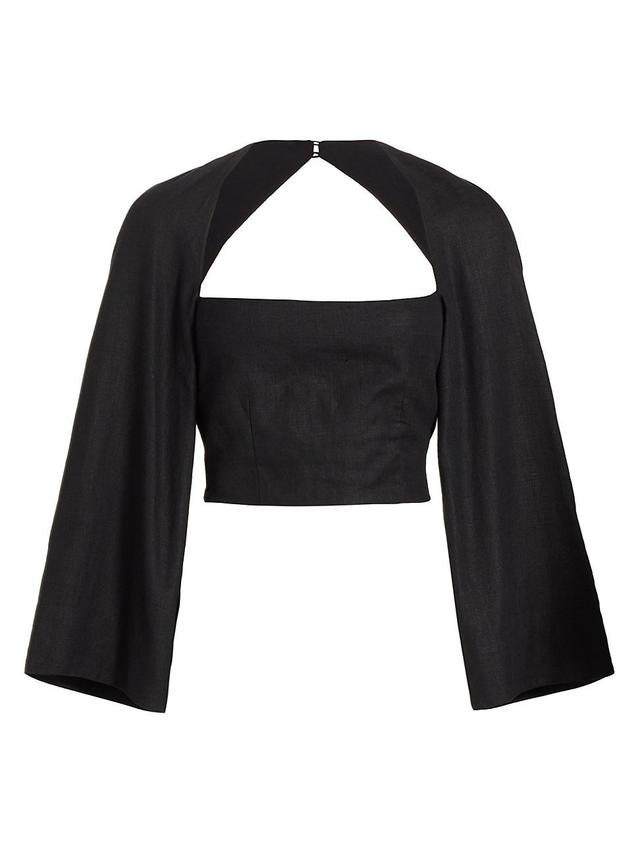 Womens Julia Crop Blouse Product Image