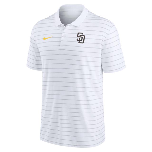 Men's Nike White St. Louis Cardinals Authentic Collection Victory Striped Performance Polo Product Image