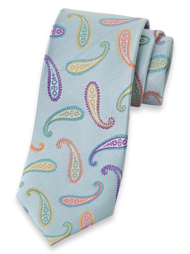 Paisley Woven Silk Tie - Blue Multi Product Image