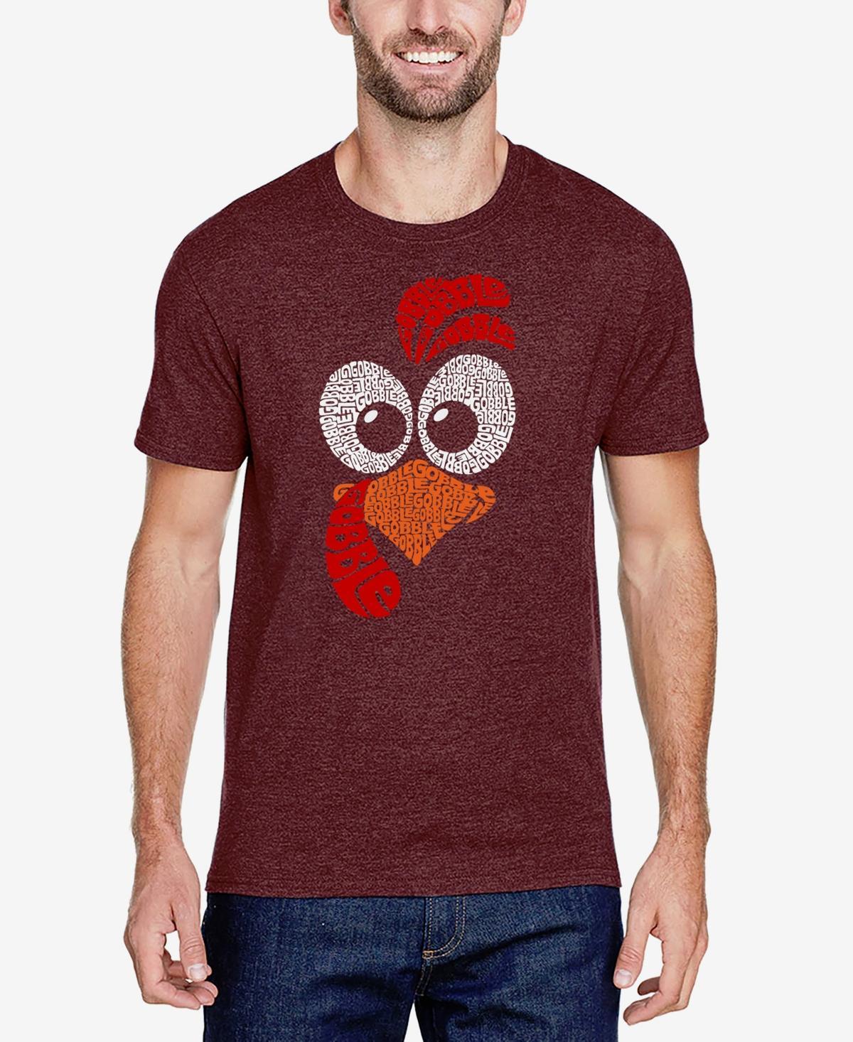 La Pop Art Mens Turkey Face Premium Blend Word Art T-Shirt Product Image