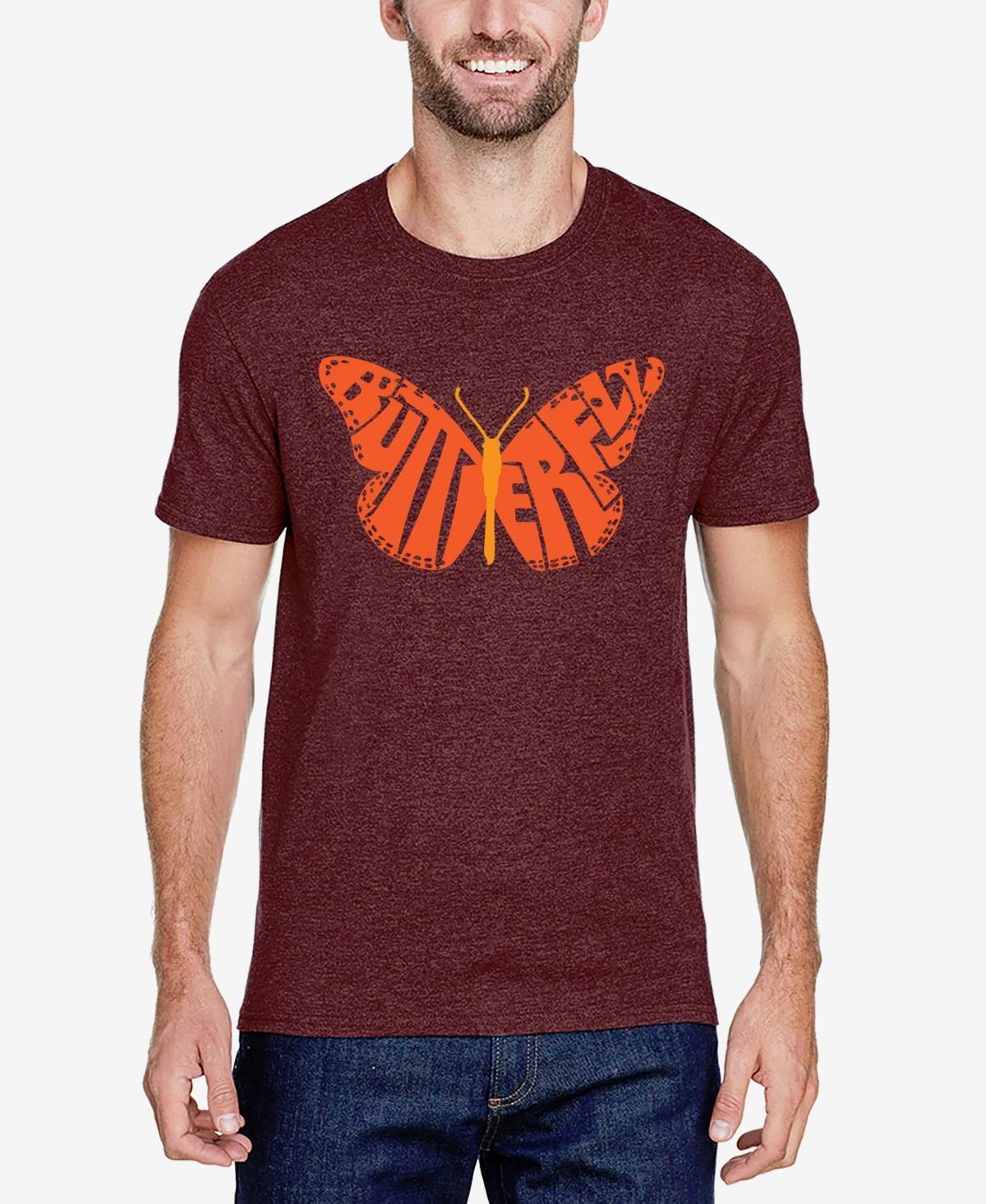 La Pop Art Butterfly - Mens Premium Blend Word Art T-Shirt Product Image