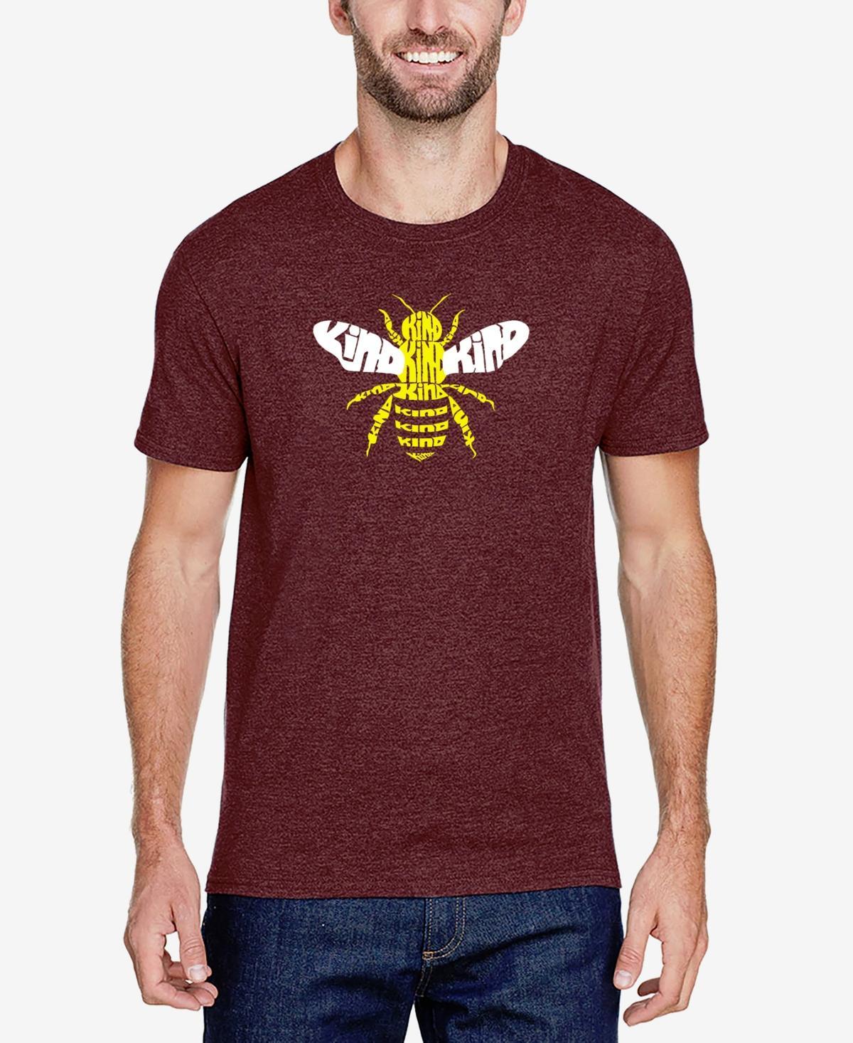 La Pop Art Mens Premium Blend Word Art Bee Kind T-shirt Product Image