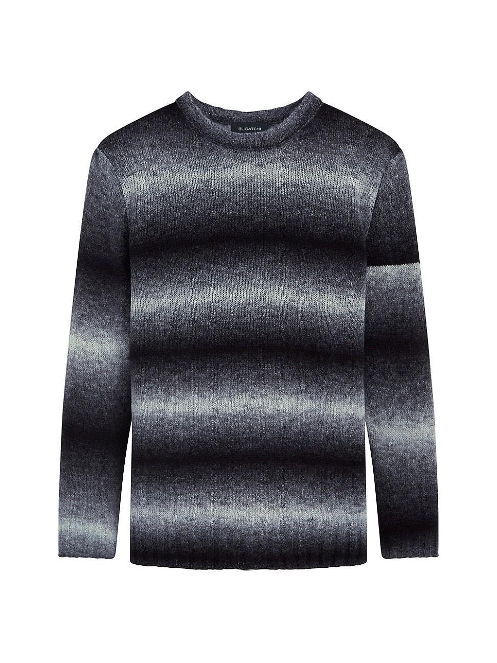 Mens Striped Crewneck Sweater Product Image