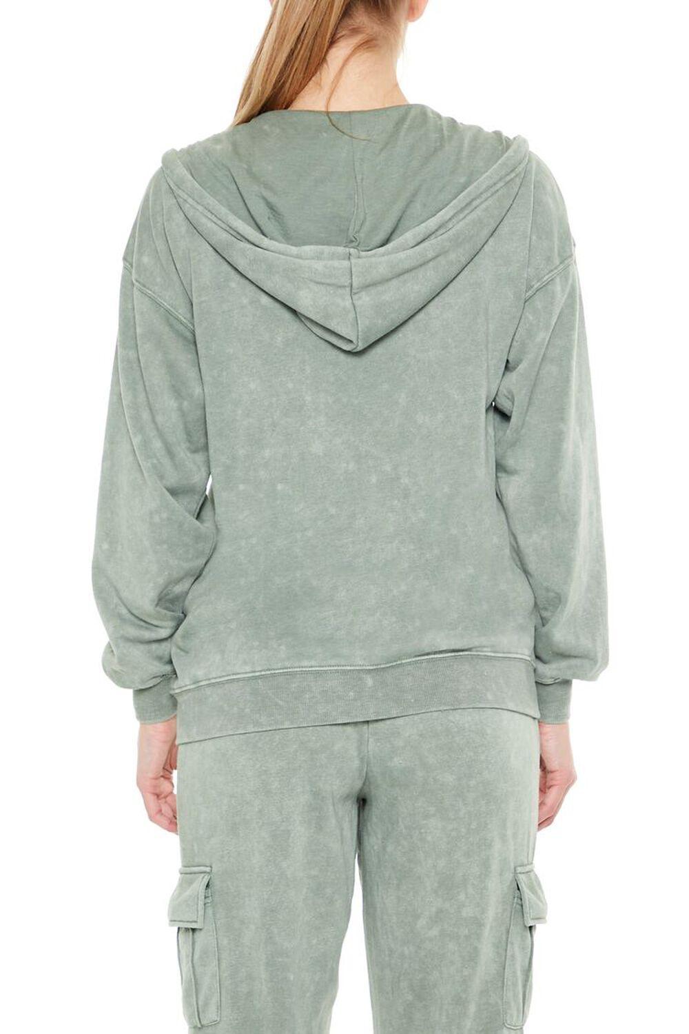 Mineral Wash Drawstring Hoodie | Forever 21 Product Image