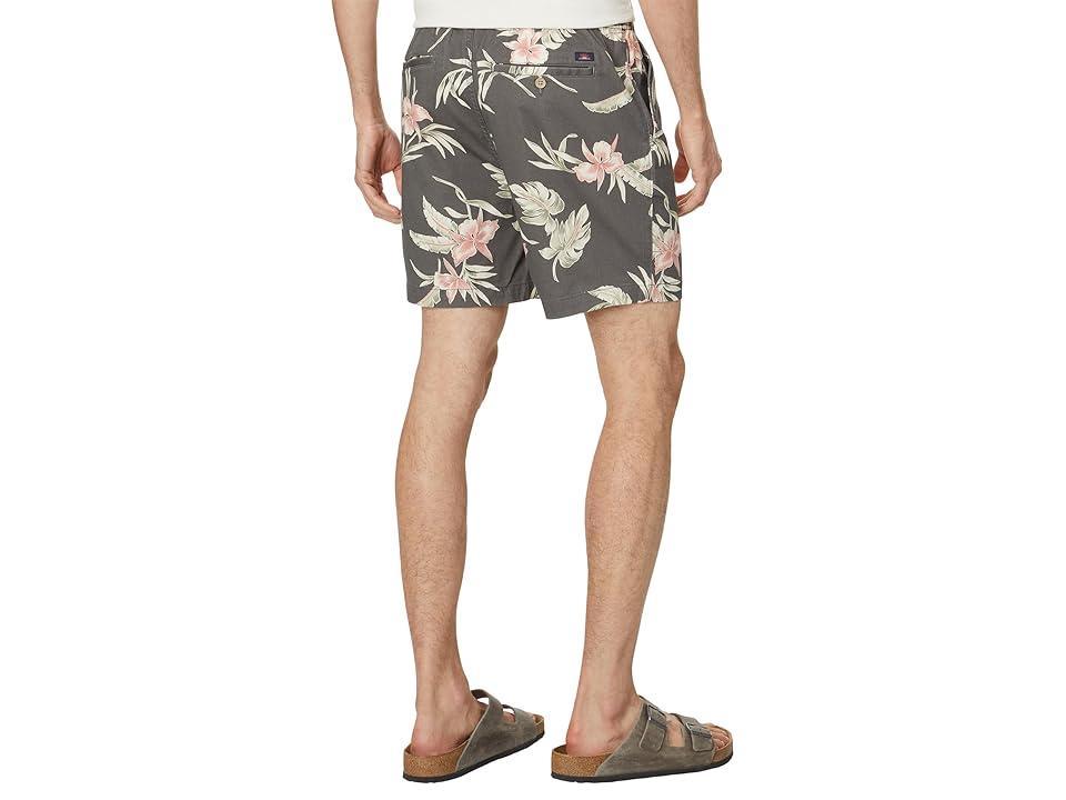 Faherty Essential Drawstring Shorts 6.5 (Olive Jungle Tropical) Men's Casual Pants Product Image