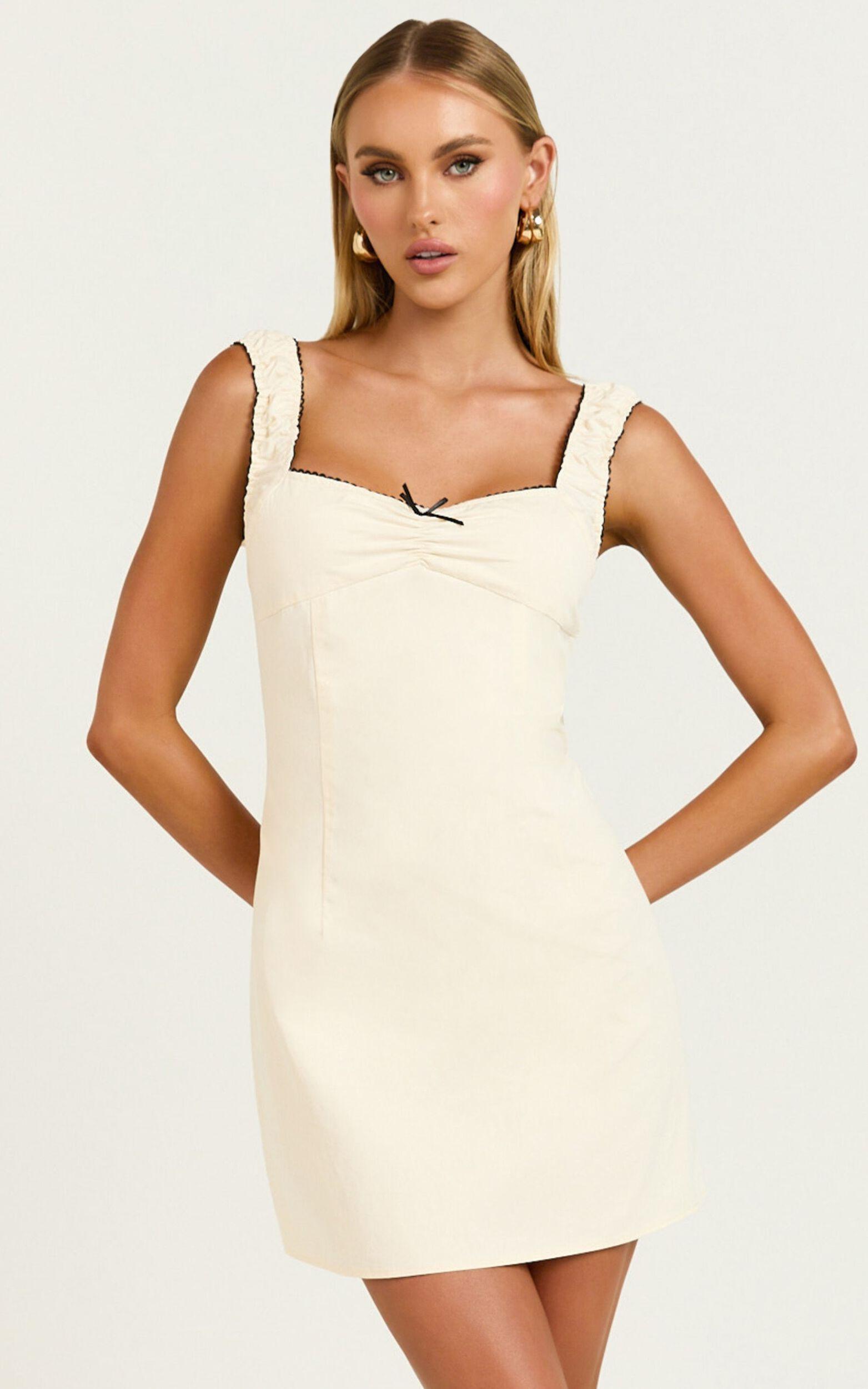 Lioness - Fortune Mini Dress in Ivory Product Image