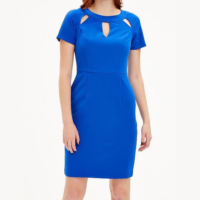 Womens Focus By Shani Keyhole Cutout Crepe Dress Product Image