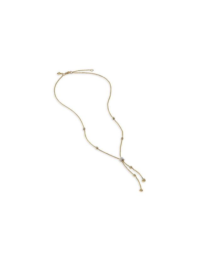 Womens Helena Y Necklace In 18K Yellow Gold With Diamonds Product Image