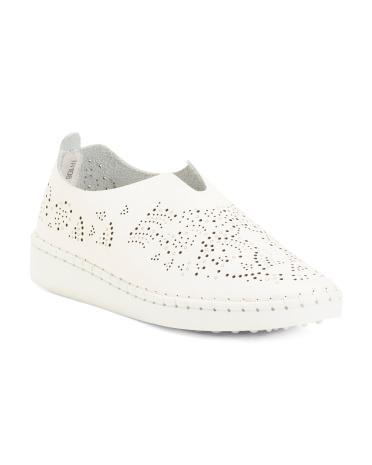 Tw108 Perforated Slip On Sneakers For Women Product Image