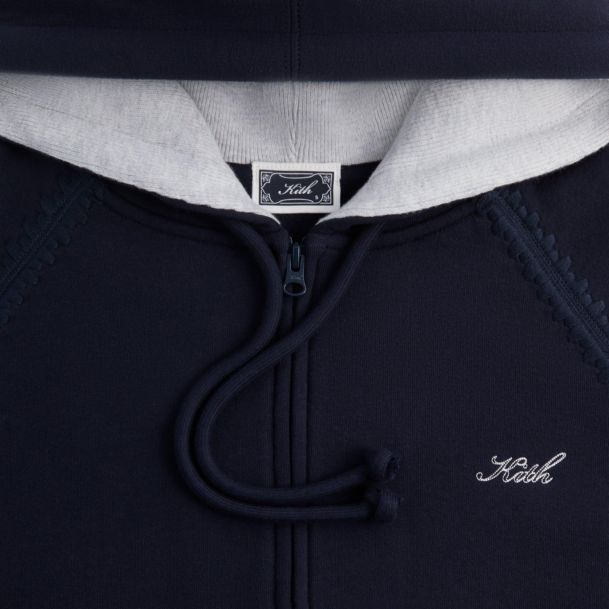 Kith Vale Raglan Full Zip Hoodie - Admiral Male Product Image