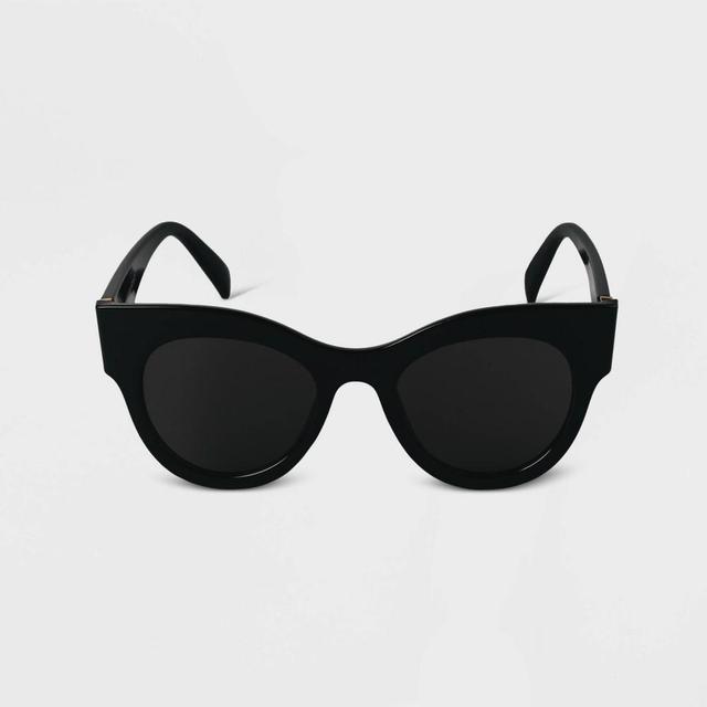 Womens Cat Eye Sunglasses - A New Day Black Product Image