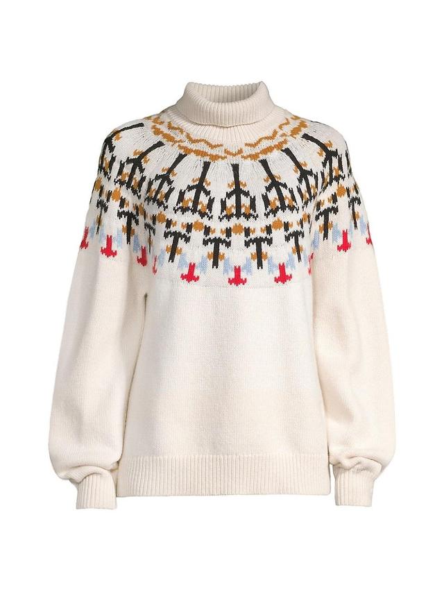 Womens Fair Isle Multicolor Turtleneck Product Image