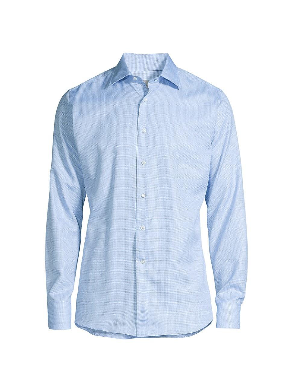 Mens Micro Chevron Button-Front Shirt Product Image