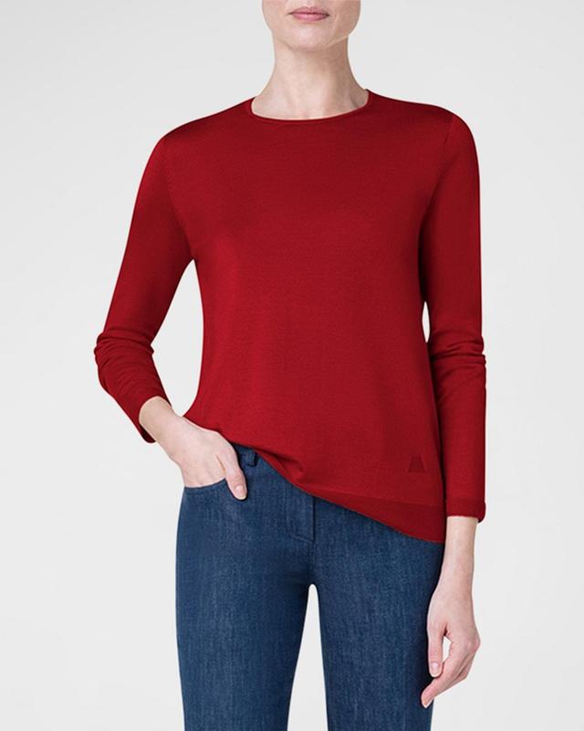 Akris Fine Gauge Cashmere & Silk Sweater Product Image