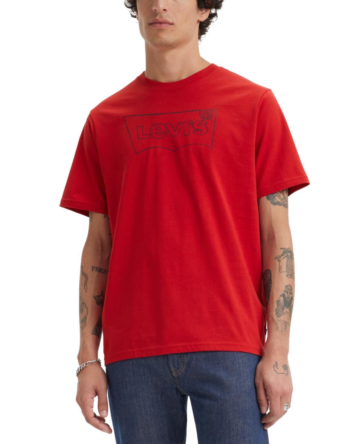 Levis Mens Relaxed Fit Short Sleeve Crewneck Logo Graphic T-Shirt Product Image