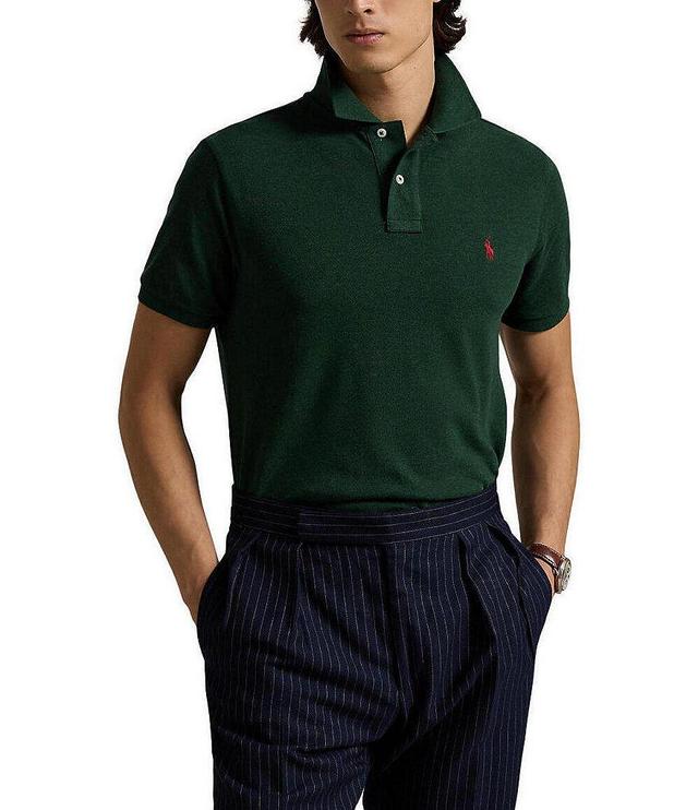 Polo Ralph Lauren Custom Slim Fit Solid Mesh Polo Shirt Product Image