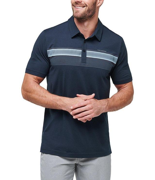 TravisMathew Performance Stretch State Of The Art Short Sleeve Polo Shirt Product Image